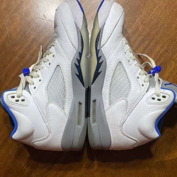 Air Jordan 5 Retro V White Stealth size 7Y - Picture 4 of 9